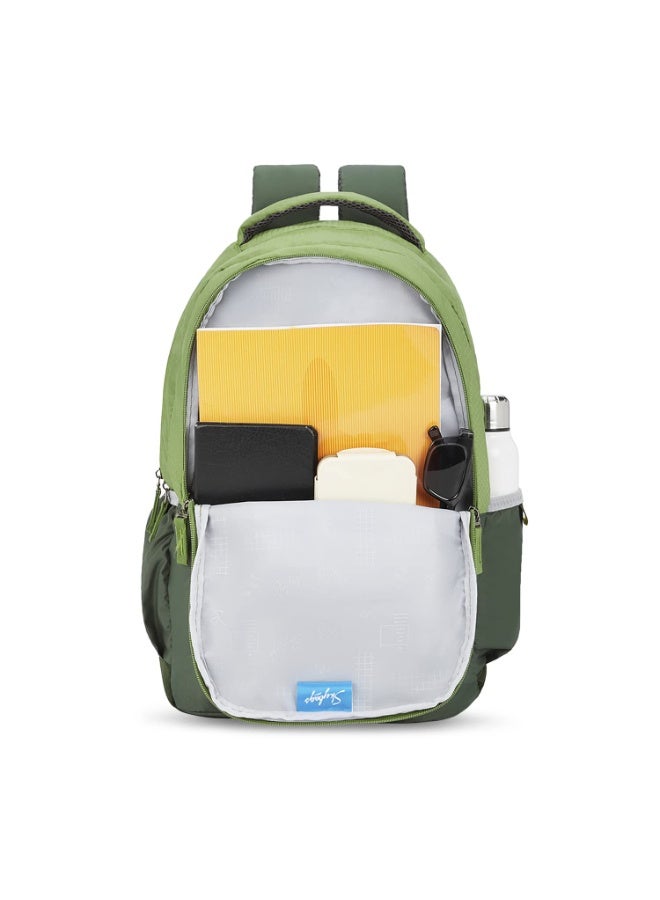 سكاي باجز Skybags 18 Ltrs (47 Cms) Standard 3 Compartment Backpack (Bpvox22Egrn_Green) - Image 2